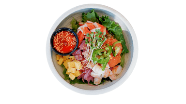 Hwe Dup Bap poke bowl at Poke Toki Grand Rapids